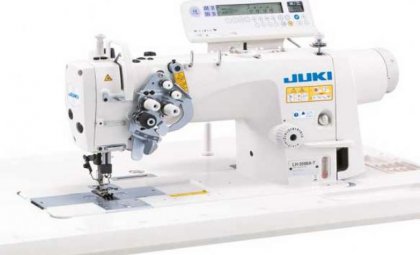 JUKI LH-3588A-7 Direct Drive İğne Transportlu Büyük Mekik Çift İğne Düz Dikiş Makinası